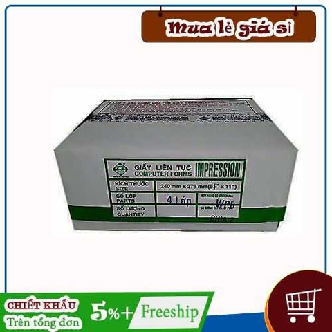 Giấy in liên tục khổ 380x279