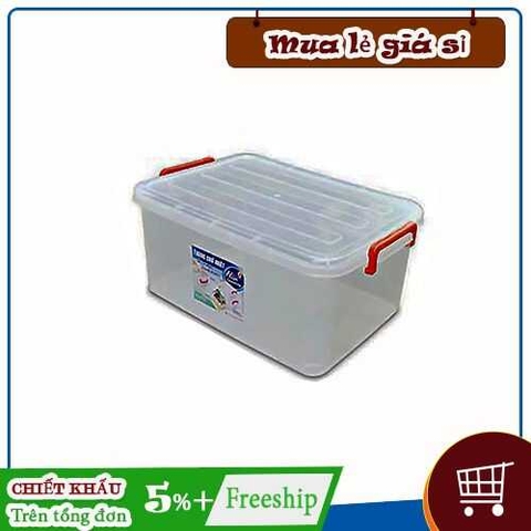 Hộp nhựa trong có quai xách duy tân