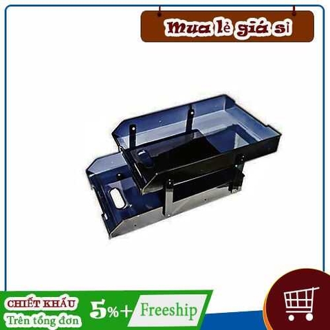 Kệ hồ sơ 2 tầng trượt mica 169.2
