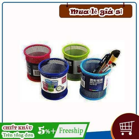 Khay cắm bút tròn lưới thép