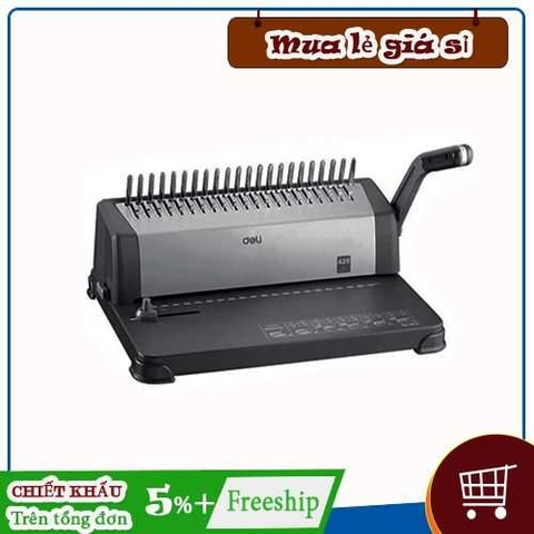 Máy đóng gáy lò xo Deli 3872