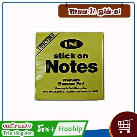 Giấy note vàng UNC