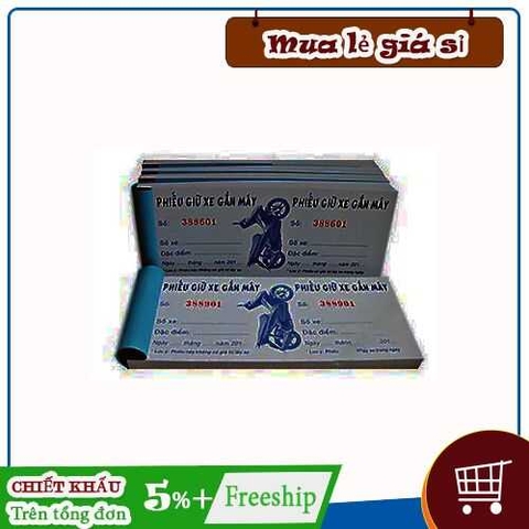 Phiếu giữ xe có số