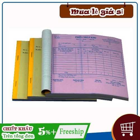 Phiếu nhập kho khổ A5