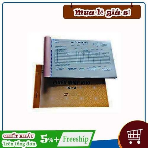 Phiếu nhập kho khổ 13*19