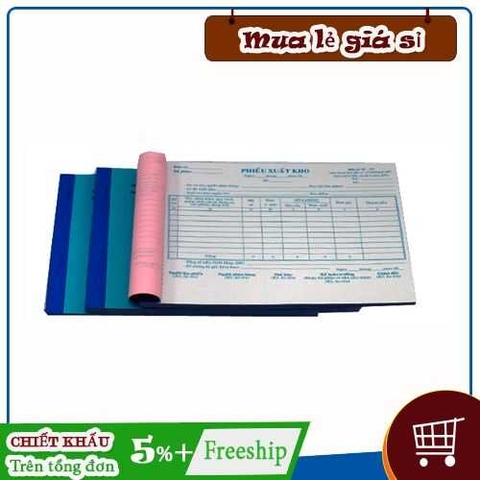 Phiếu xuất kho khổ 13*19