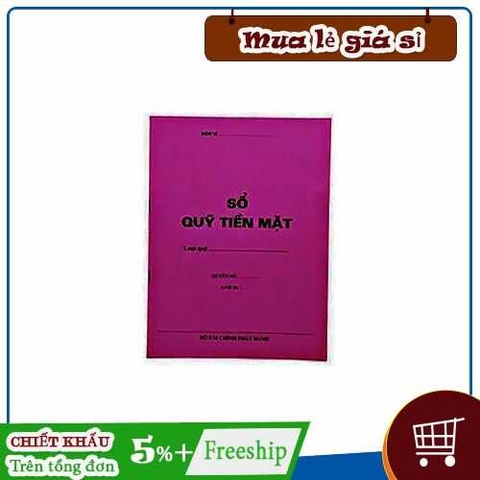 Sổ quỹ tiền mặt khổ A4