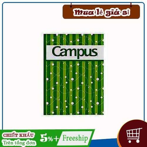 Tập 200 trang khổ lớn kẻ ngang Campus