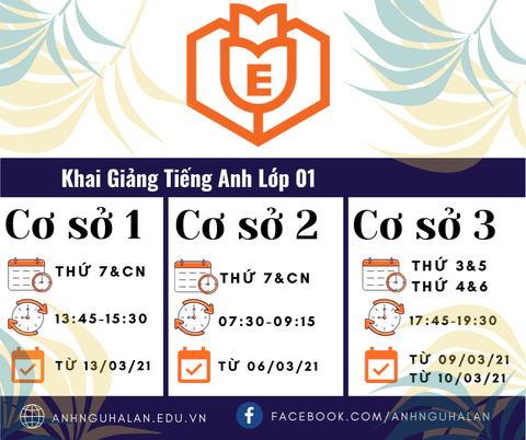 Khai giảng Tiếng anh Lớp 1