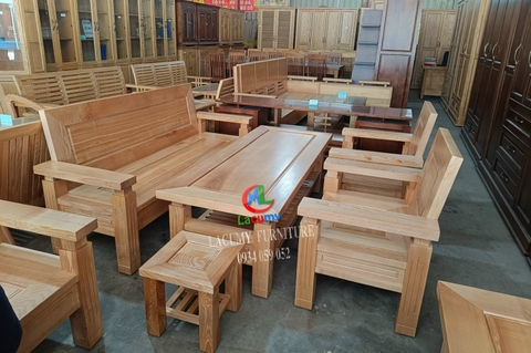 SOFA NHẬT (CAO) 6 MÓN GỖ TẦN BÌ 100% - SF07