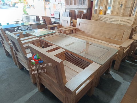 SOFA NHẬT (CAO) 7 MÓN GỖ TẦN BÌ 100% - SF08