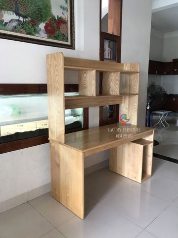 BÀN LÀM VIỆC/BÀN HỌC 1M2 GỖ TẦN BÌ (SỒI NGA) - BLV04