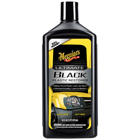 Kem phục hồi và dưỡng nhựa ngoại thất ô tô Meguiars  Ultimate Black Plastic Restorer 473ml
