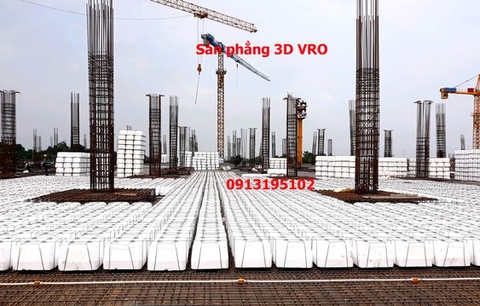 Sàn phẳng, sàn xốp, sàn phẳng lõi xốp-Áp dụng Xây nhà phố