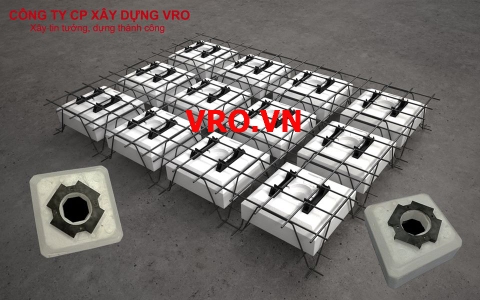 Sàn xốp, sàn phẳng lõi xốp-Tấm sàn tiêu biểu 3D PANEL VRO