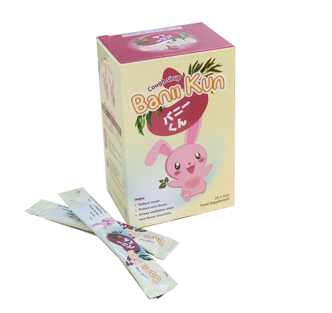 Siro ho BaniiKun 100% thảo dược hộp 20 gói