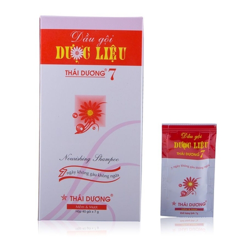 Dâù gội dược liệu Thái Dương 7 (Hộp 40 gói/ 7ml)