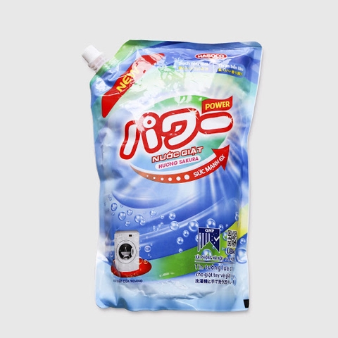 Nước giặt Power cửa đứng - Hương Sakura túi 1,8kg