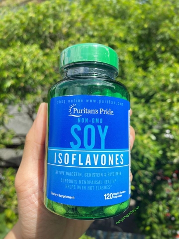 Mầm Đậu Nành Non Gmo Soy Isoflavones (120 Viên) - MADE IN USA.