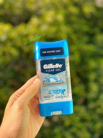 Gel khử mùi Gillette Clear Gel Arctic Ice 107g - MADE IN USA.