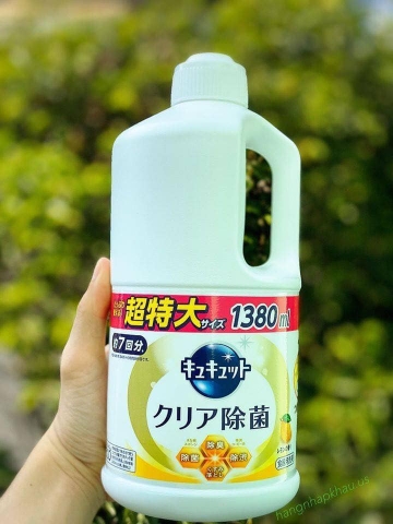 Nước rửa chén Kyukyuto Kao (1380ml - Hương Chanh) - MADE IN JAPAN.