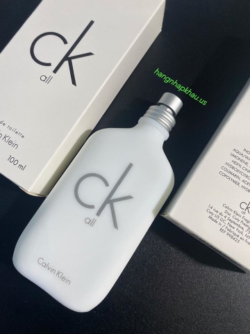 Calvin Klein CK All EDT 100ml TESTER - MADE IN FRANCE.