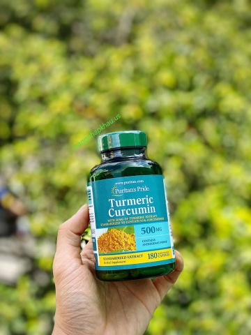 Tinh Chất Nghệ Vàng Turmeric Curcumin (180 viên) - MADE IN USA