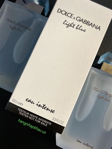 Dolce & Gabbana Light Blue Eau Intense EDP 100ml TESTER - MADE IN FRANCE.