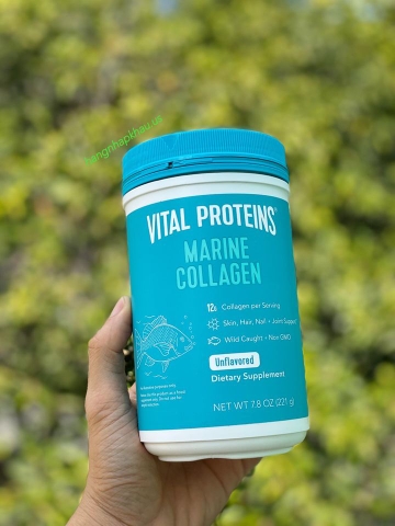 Vital Proteins Marine Collagen - Collagen Thủy phân dạng bột (221gram) - MADE IN USA.