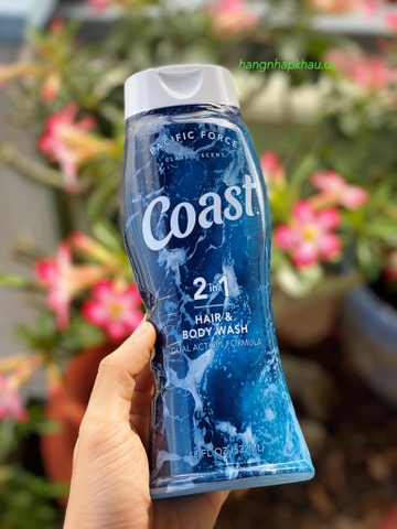 Tắm gội Coast 2in1 (532ml) - MADE IN USA.