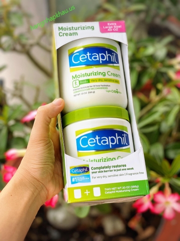 Kem dưỡng ẩm toàn thân Cetaphil Moisturizing Cream (566gx2) - MADE IN CANADA.