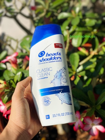 Dầu Gội xả 2in1 Head & Shoulders Classic Clean (700ml) - MADE IN USA.