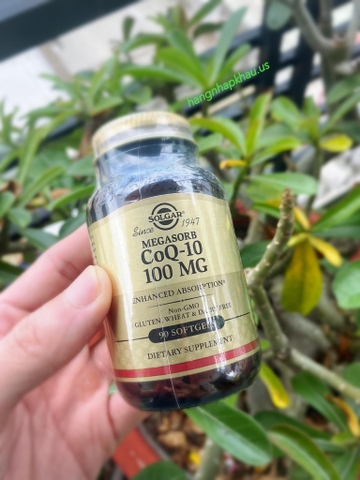 Ngăn ngừa nhồi máu cơ tim Solgar® Vegetarian CoQ-10 120mg (90 viên) - MADE IN USA.