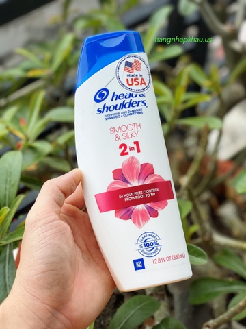 Gội xả Head & Shoulders 2in1 Smooth & Silky (380ml) - MADE IN USA.