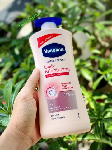 Dưỡng thể Vaseline Healthy Bright Daily Brightening (725ml) - MADE IN UAE.