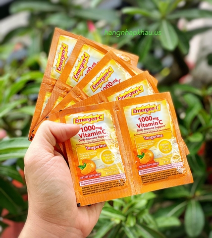 Bột sủi C tăng đề kháng Emergen-C Vitamin C 1000mg Tangerine (30 gói) - MADE IN USA.