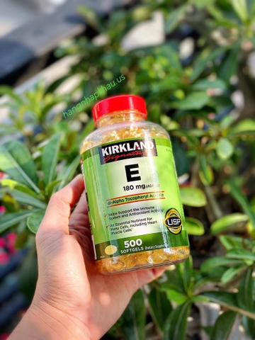 Kirkland Signature Vitamin E 400I.U (500 viên) - MADE IN USA.