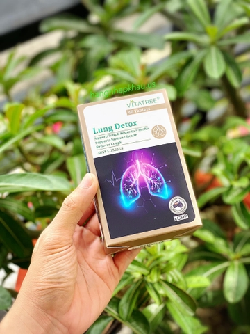 Thải độc phổi Vitatree Lung Detox (60 viên) - MADE IN AUSTRALIA.