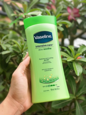 Dưỡng thể Vaseline Intensive Care Aloe Soothe (725ml) - MADE IN INDIA.