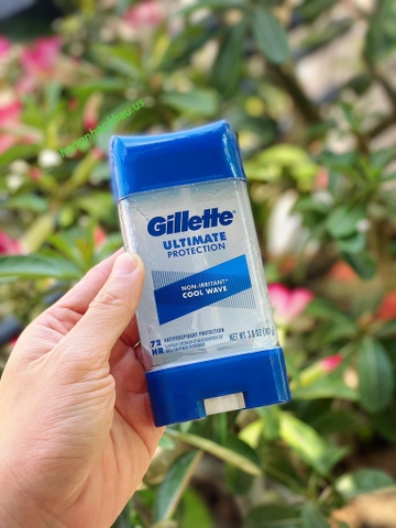 Lăn khử mùi Gillette Ultimate Protection Cool Wave Clean Gel (107g) - MADE IN USA.