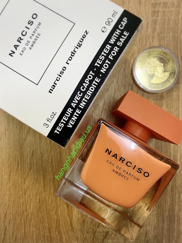 Narciso Eau de Parfum Ambrée 90ml TESTER - MADE IN FRANCE.