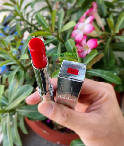 Son dưỡng Dior Addict Lip Glow 031 Strawberry - MADE IN FRANCE.