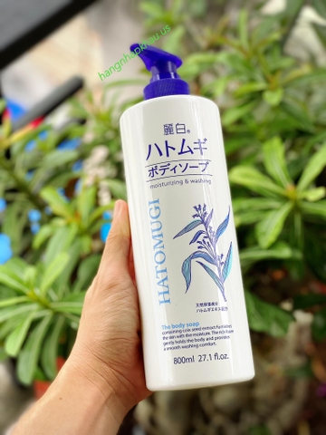 Sữa tắm Hatomugi Moisturizing Washing (800ml) - MADE IN JAPAN.