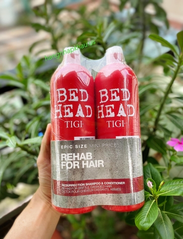 Set gội xả Bed Head Tigi Rehab For Hair (2x750ml) - MADE IN USA.