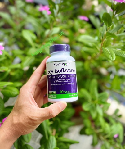Tinh chất mầm đậu nành Natrol Soy Isoflavones 50mg (120 viên) - MADE IN USA.