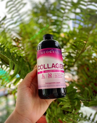Neocell COLLAGEN + C POMEGRANATE Liquid 16 Oz  - MADE IN USA.