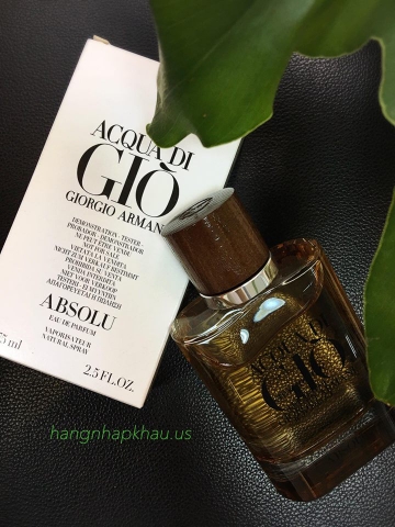 Giorgio Armani Acqua Di Gio Absolu EDP 75ml TESTER - MADE IN FRANCE.