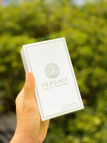 Tắm gội nam Versace Pour Homme Hair & Body Shampoo (250ml) - MADE IN ITALY.