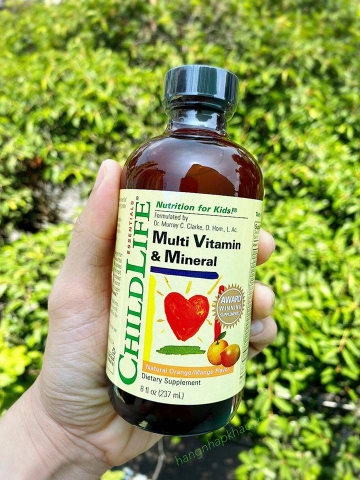 👶🏻👶🏻👶🏻Vitamin tổng hợp Childlife Multi Vitamin andMineral 237ml👶🏻👶🏻👶🏻