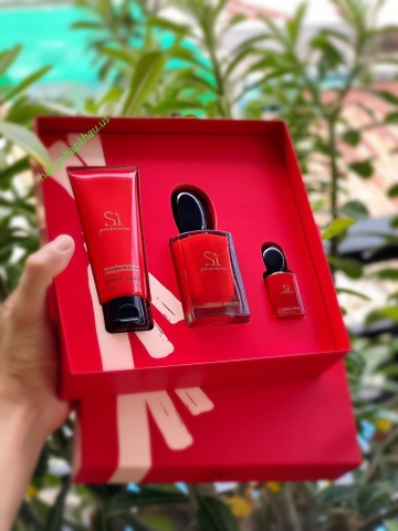 Gift set Giorgio Armani Si Passione EDP (3pcs) - MADE IN FRANCE.